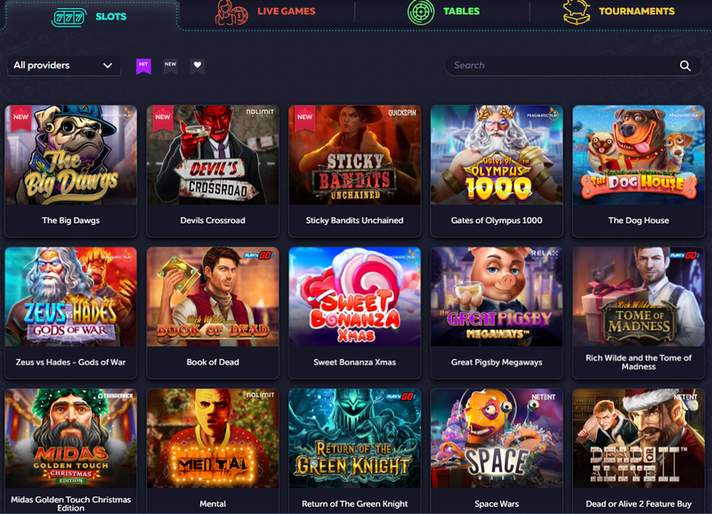 Виды игр, используемые на сайте казино Vavada